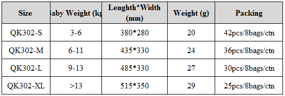 Ultra thin newborn diapers for baby
